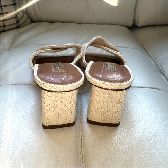 Women's Tan Woven Heels - Picture 3 of 3